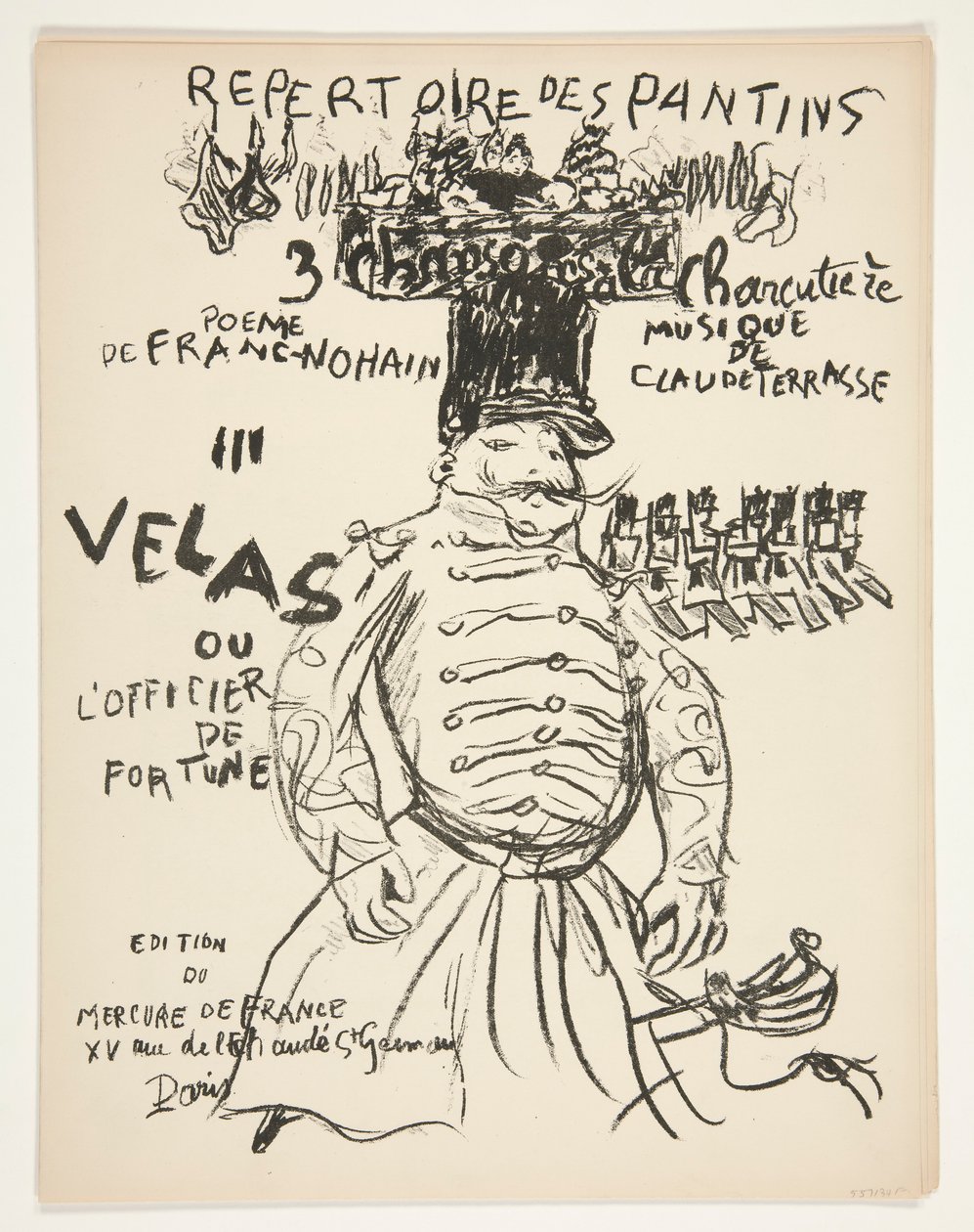 Repertoire of the Theatre of Puppets - six songs by Pierre Bonnard