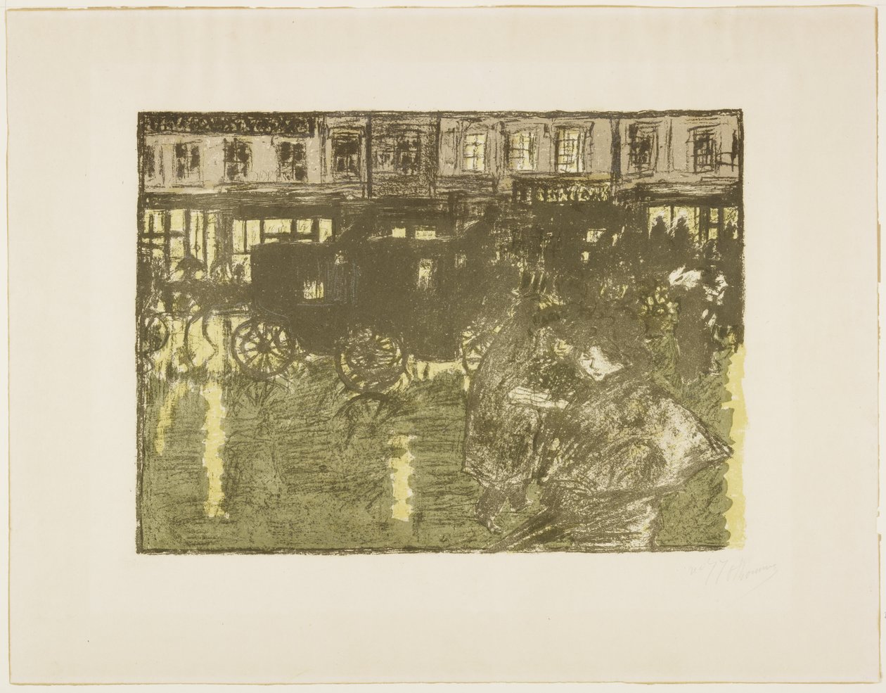 Street at Night in the Rain, c. 1896-1897 by Pierre Bonnard