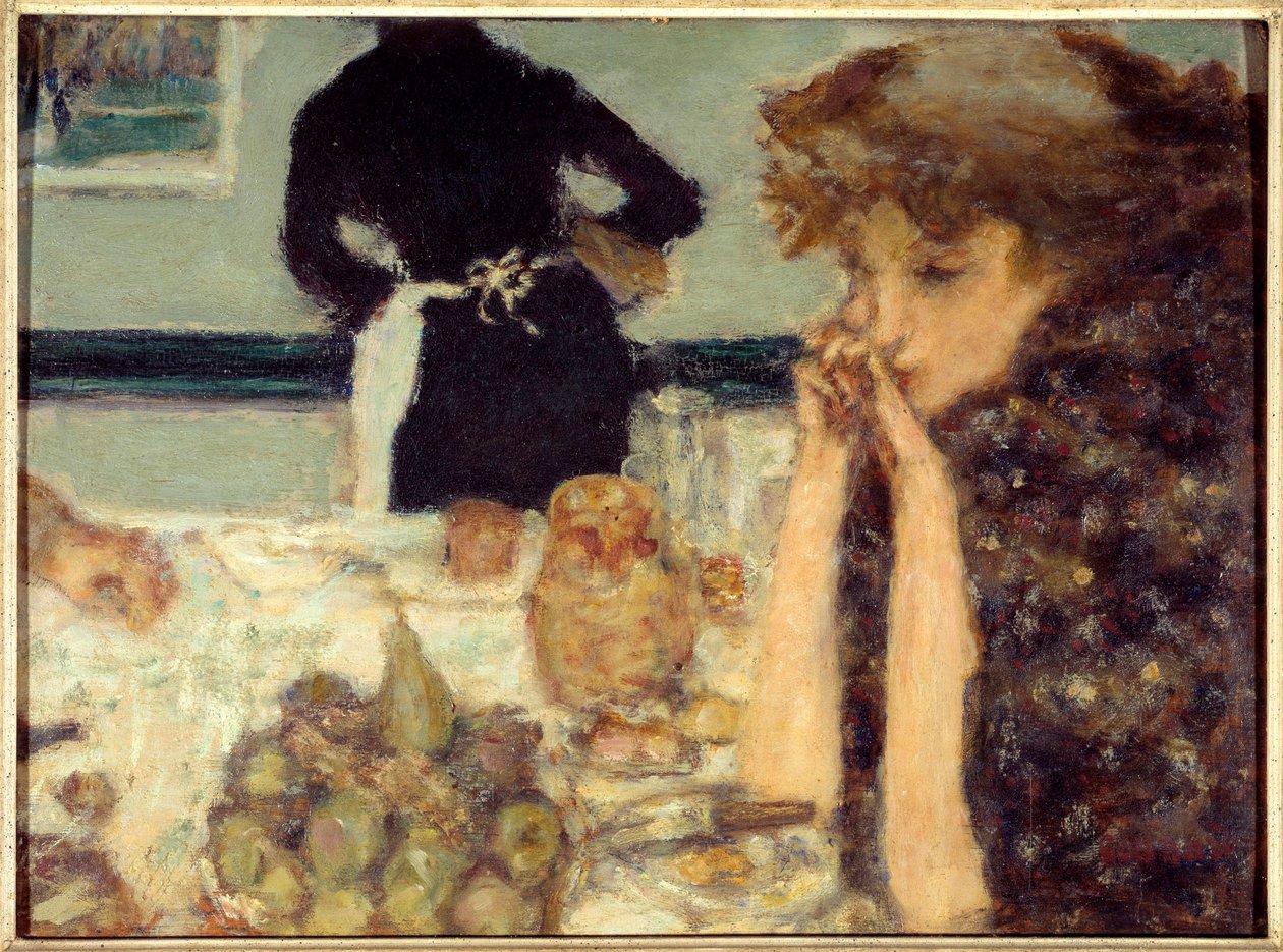 The Breakfast of Misia Portrait of Misia Sert, pianist and muse of many artists by Pierre Bonnard