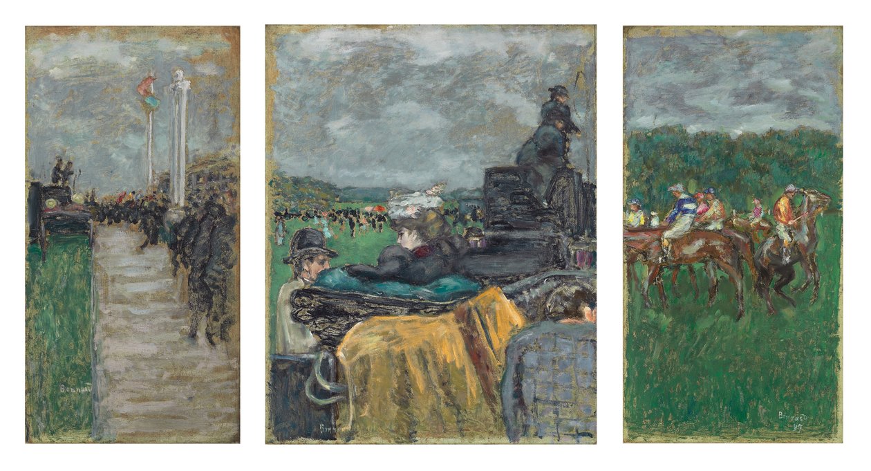 The Races at Longchamp by Pierre Bonnard
