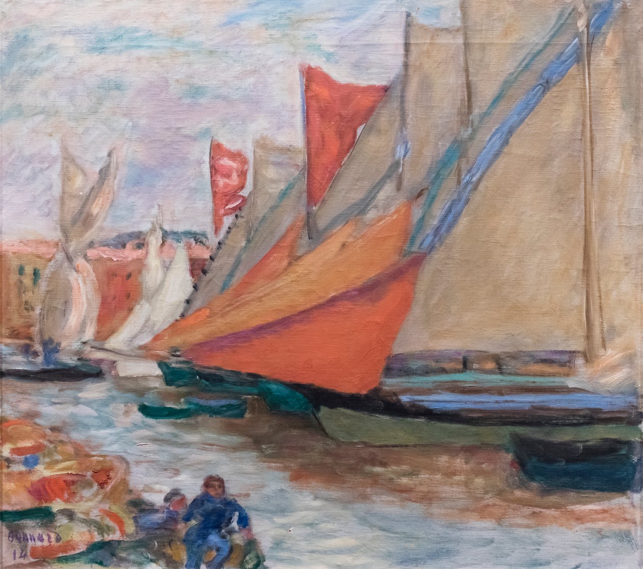 Sailboats at Cannes by Pierre Bonnard