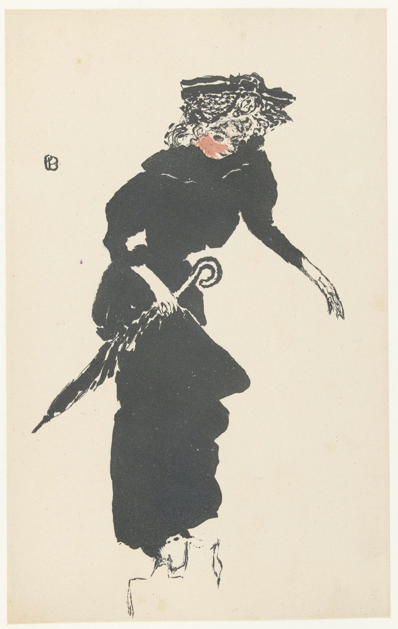 Woman with Umbrella by Pierre Bonnard