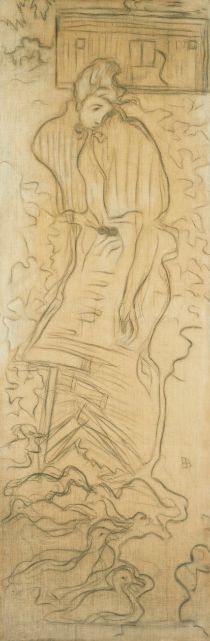 Woman with Ducks by Pierre Bonnard