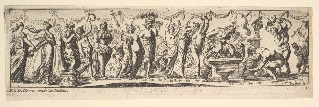 Bacchanal, 1615-42 by Pierre Brebiette