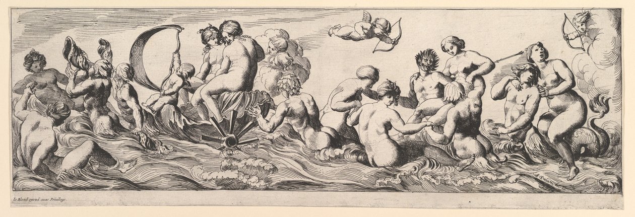 Bacchanal, 17th century by Pierre Brebiette