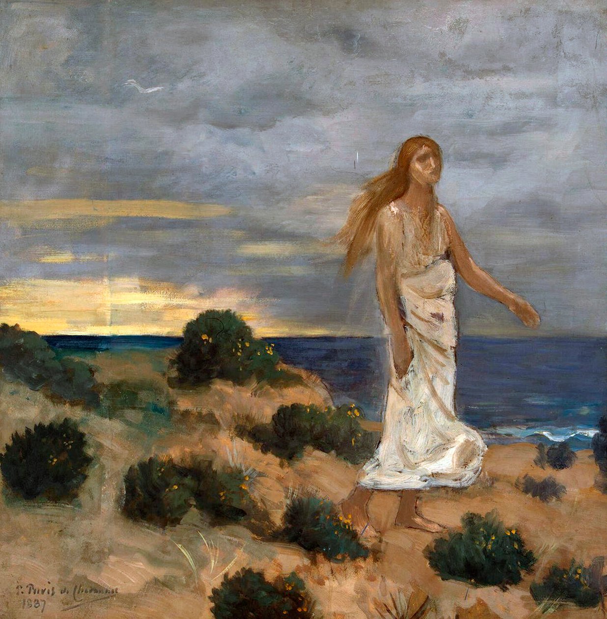 Woman on the Beach, 1887 by Pierre Cécil Puvis de Chavannes