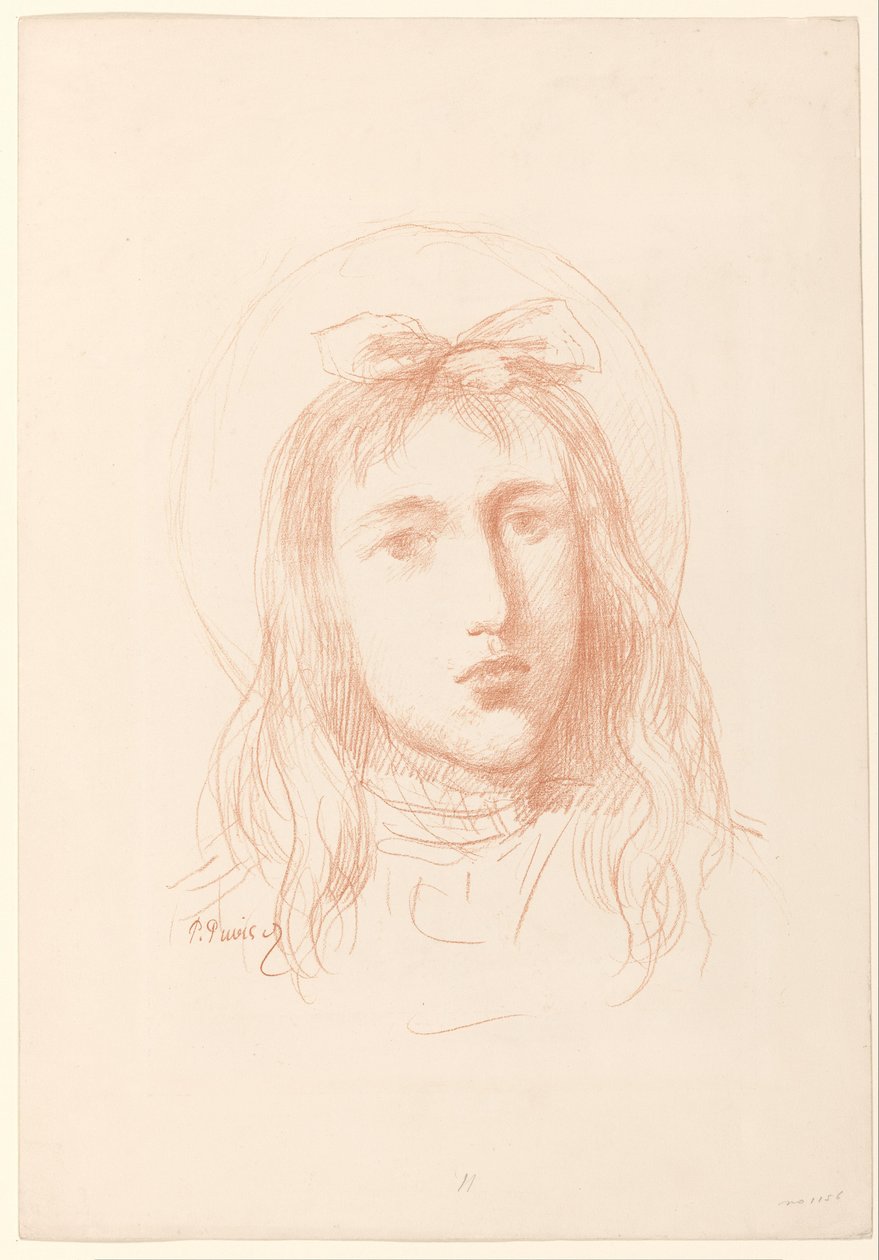 Head of a Girl by Pierre Cécile Puvis de Chavannes