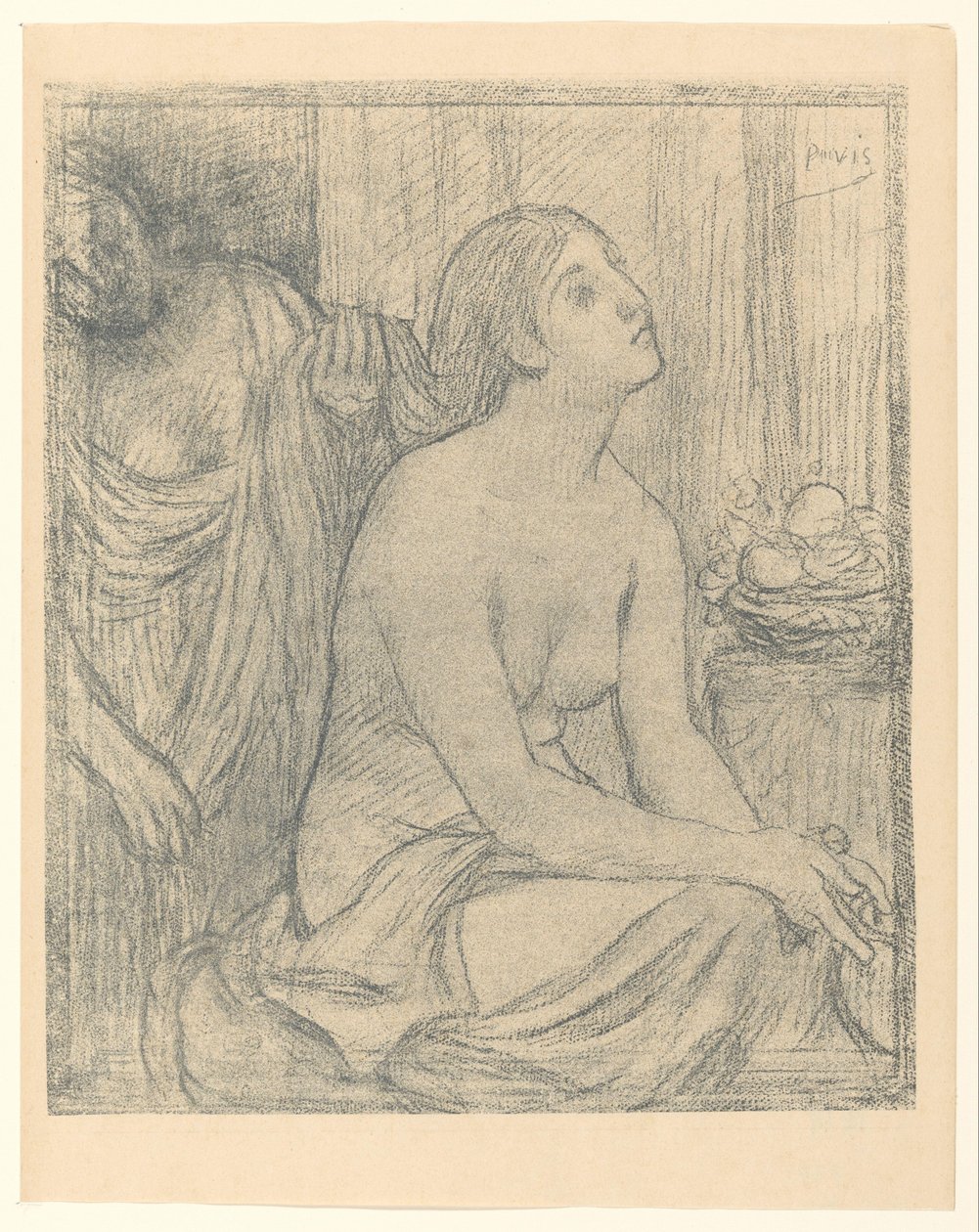 Woman at Her Toilet by Pierre Cécile Puvis de Chavannes