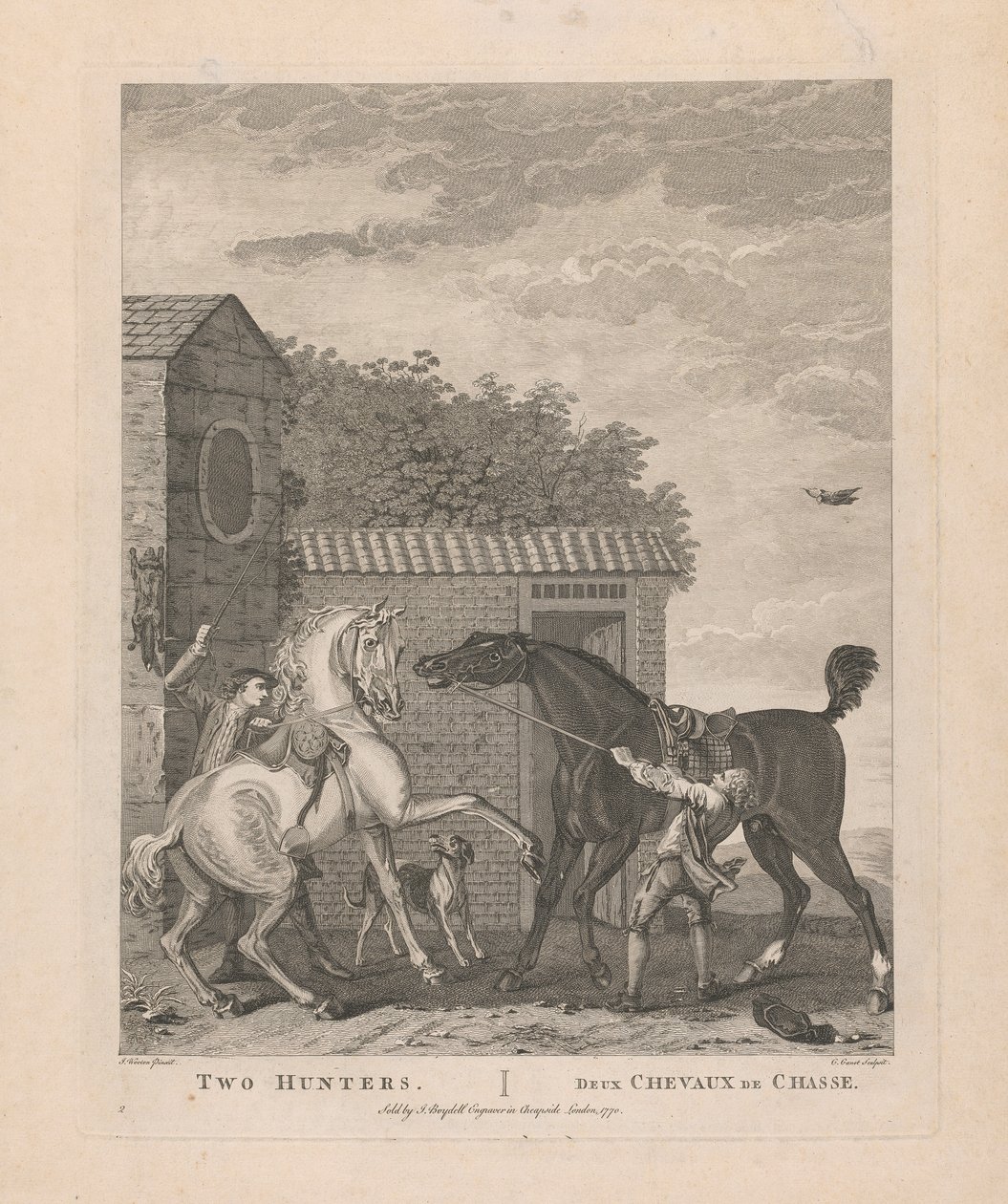 Two Hunters by Pierre-Charles Canot
