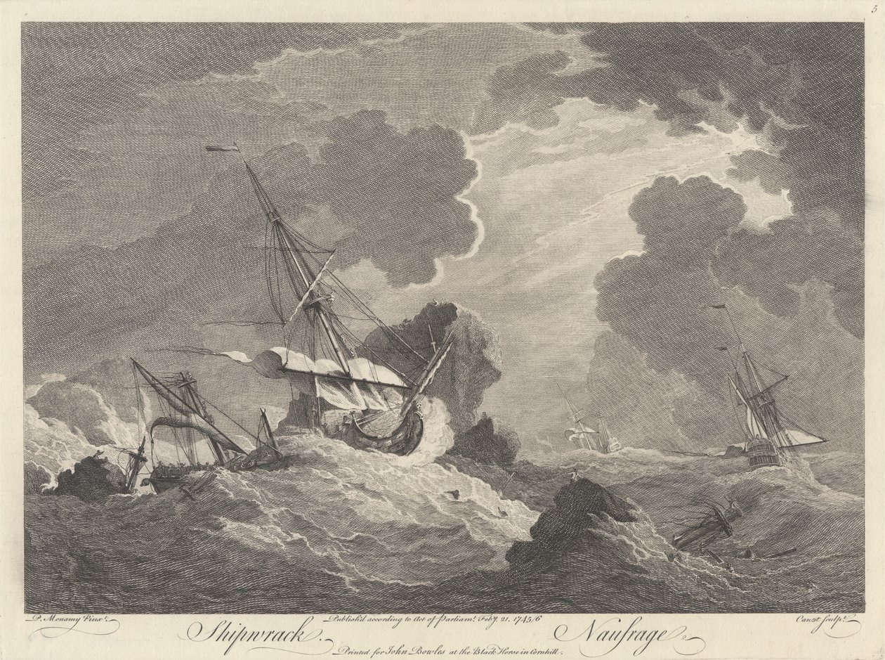 Shipwreck by Pierre Charles Canot