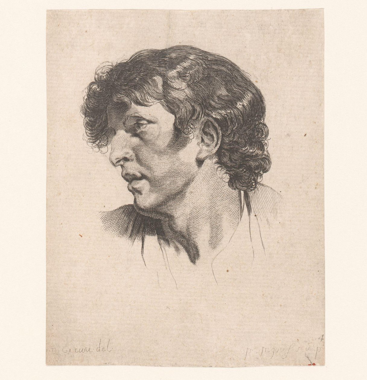 Head of a Young Man, Turned to the Left by Pierre Charles Ingouf