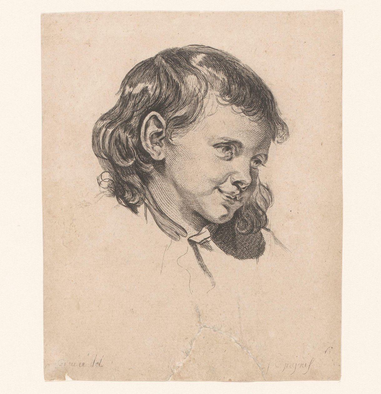 Head of a Child, Turned to the Right by Pierre Charles Ingouf