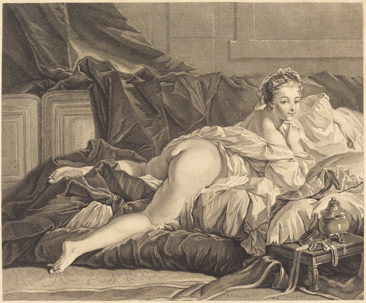 The Awakening by Pierre Charles Levesque after François Boucher