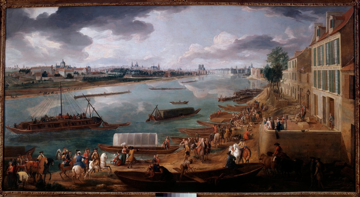 View of Paris, Taken from the Quai de la Rapee in 1716 by Pierre Denis Martin
