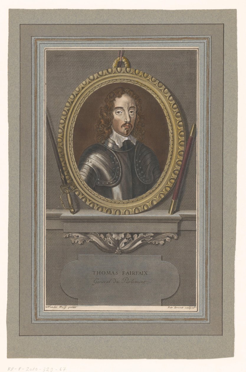 Portrait of Thomas Fairfax by Pierre Drevet