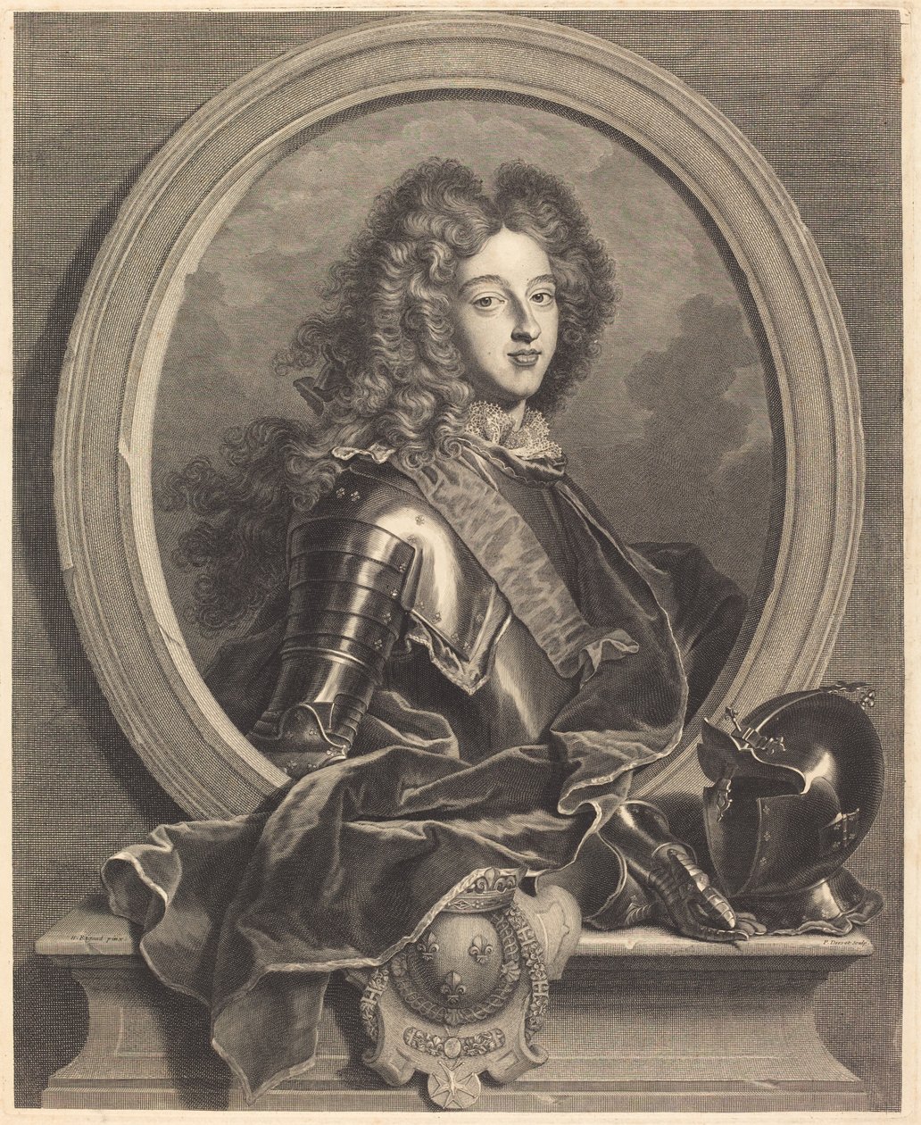 Louis de France, Duke of Burgundy by Pierre Drevet after Hyacinthe Rigaud