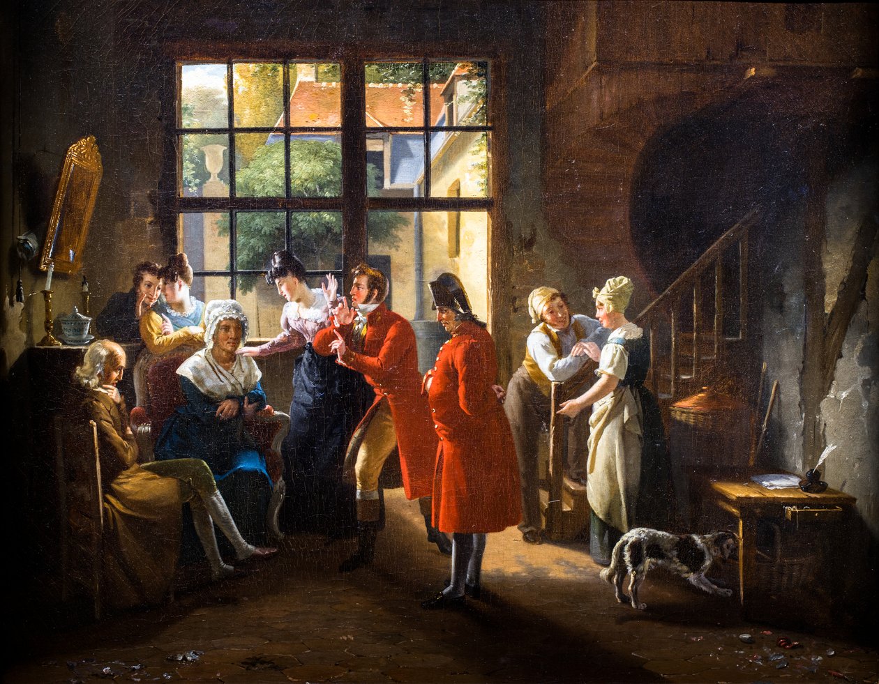 The Cancans at the Doorwoman by Pierre Duval Le Camus