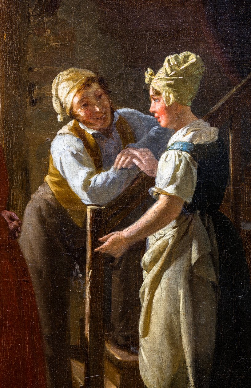 The Cancans at the Doorwoman by Pierre Duval Le Camus