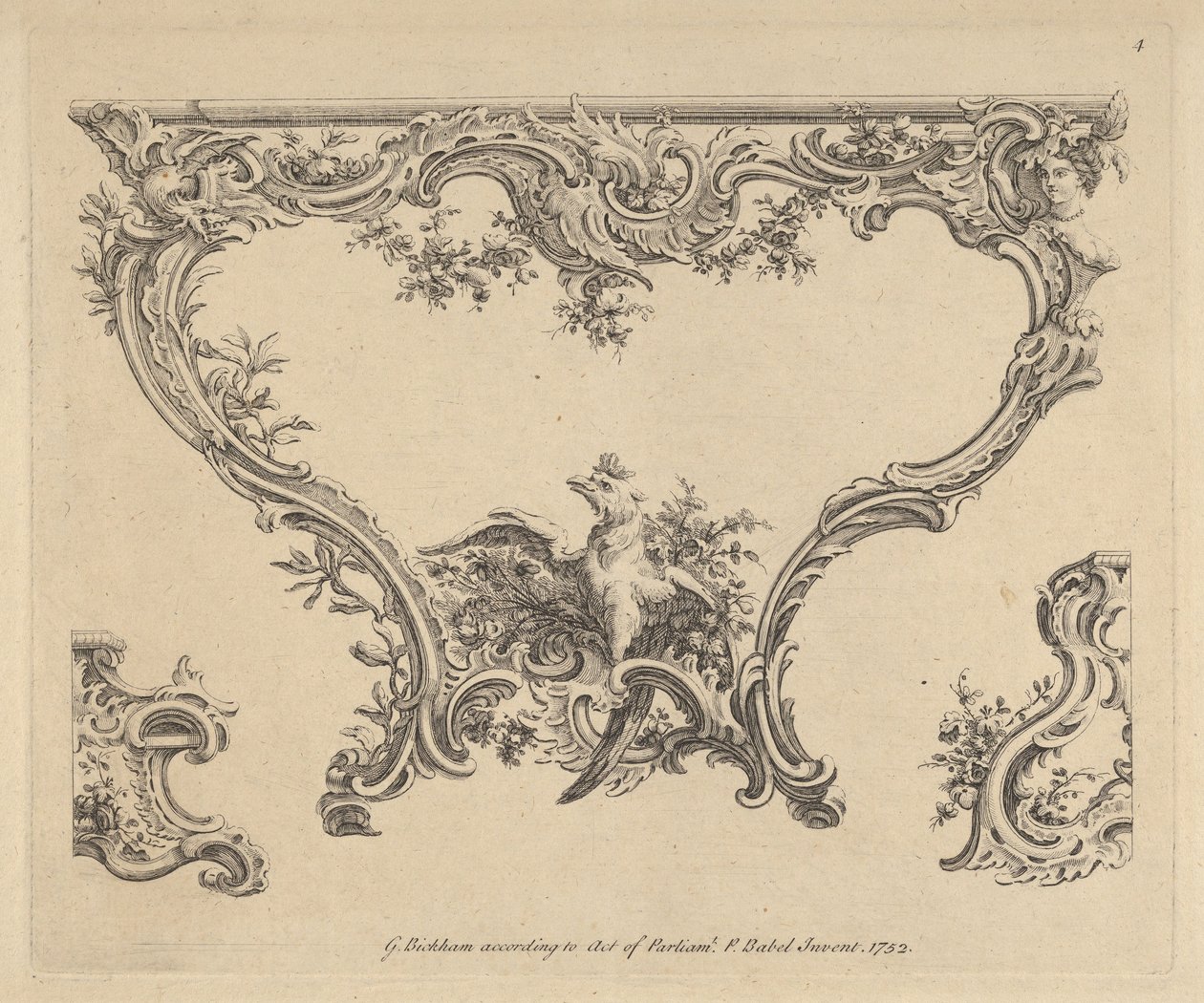 Design for a Console Table by Pierre Edme Babel