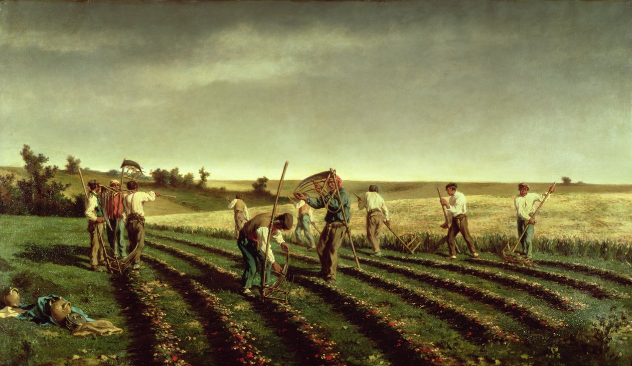 Reaping Sainfoin in Chambaudouin, 1882 by Pierre Edmond Alexandre Hedouin