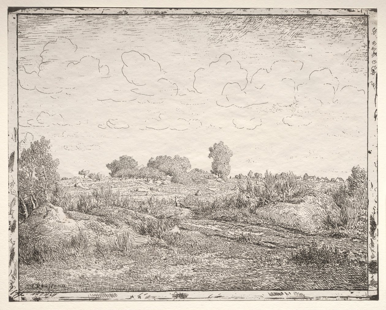 La Plaine de la Plante à Biau by Pierre Etienne Theodore Rousseau