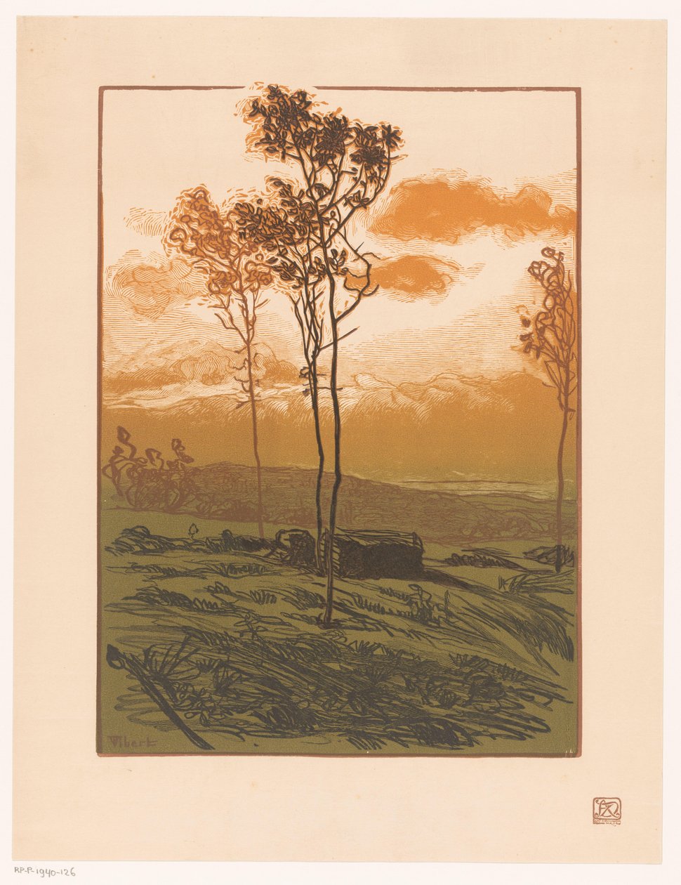 Landscape by Pierre Eugène Vibert