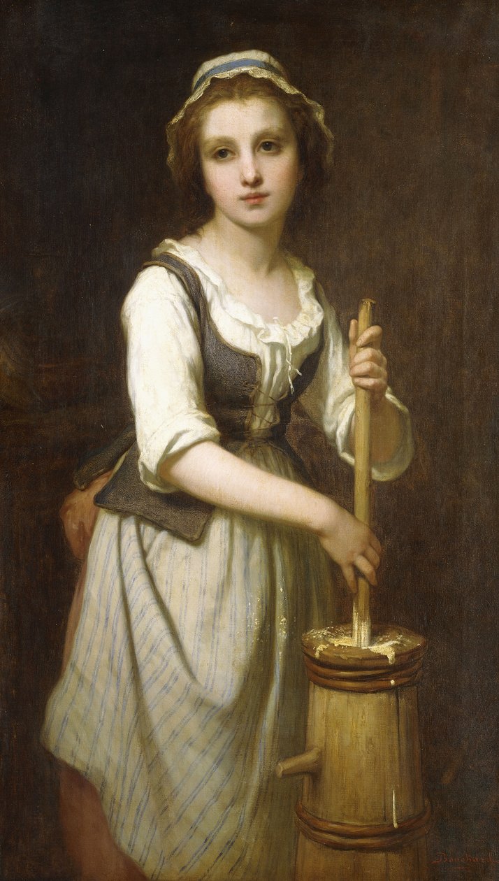 Churning the Butter by Pierre Francois Bouchard