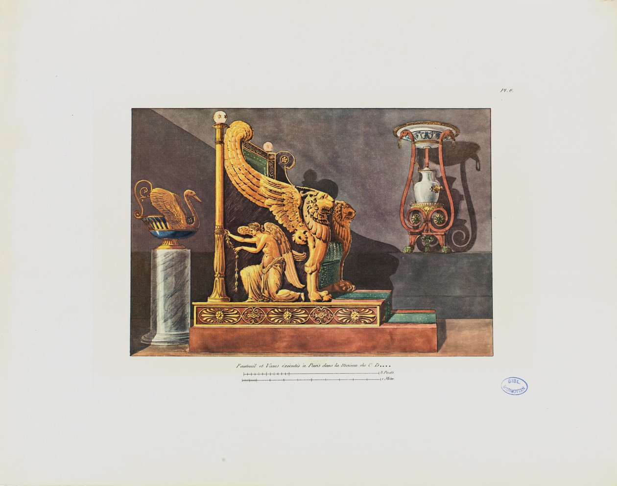 Armchair and vase in the house of C.D., from 