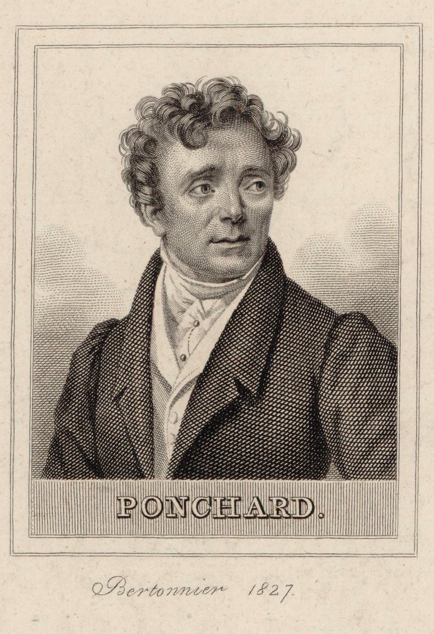 Portrait of the opera singer Louis Antoine Eléonore Ponchard by Pierre François Bertonnier