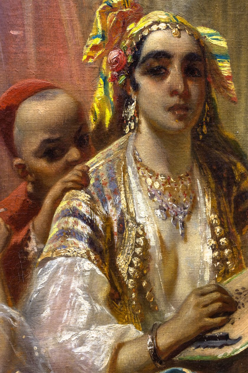 Women of Algiers, Courtyard Interior by Pierre François Eugène (after) Giraud