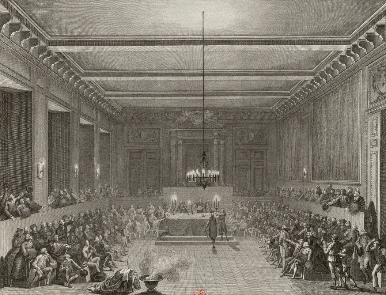 The Commune of Paris Awards a Sword and a Civic Crown to C.J.W. Nesham, Englishman on January 15, 1790 by Pierre Gabriel Berthault