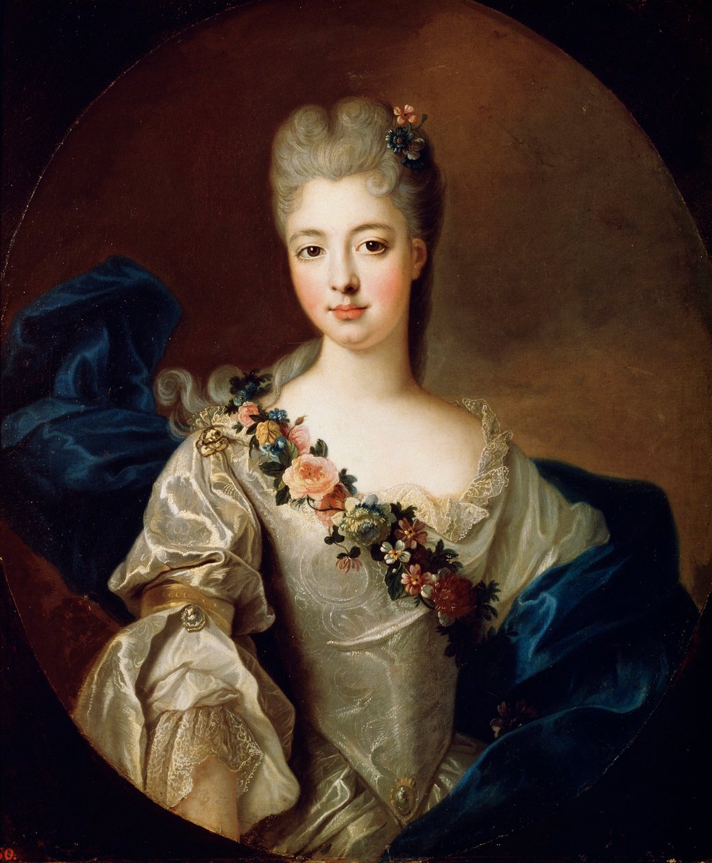 Portrait of Charlotte Aglaé of Orléans, Mademoiselle de Valois by Pierre Gobert