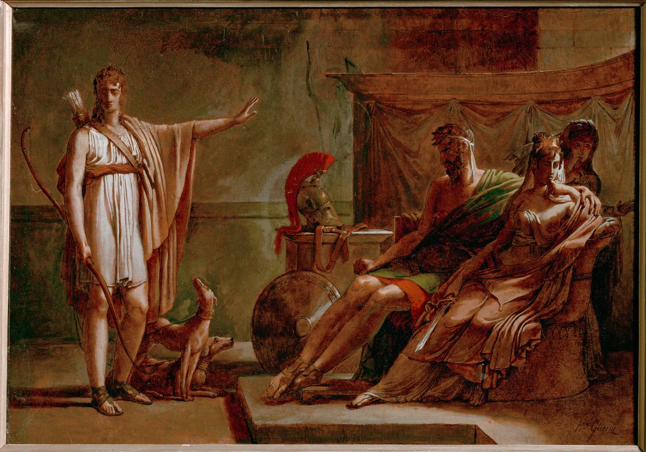 Phaedra and Hippolyte, Sketch by Pierre Guérin