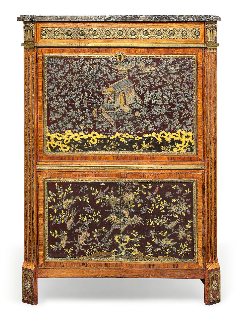 Louis XVI Secretaire a Abbatant, late 18th century by Pierre Harry Mewesen