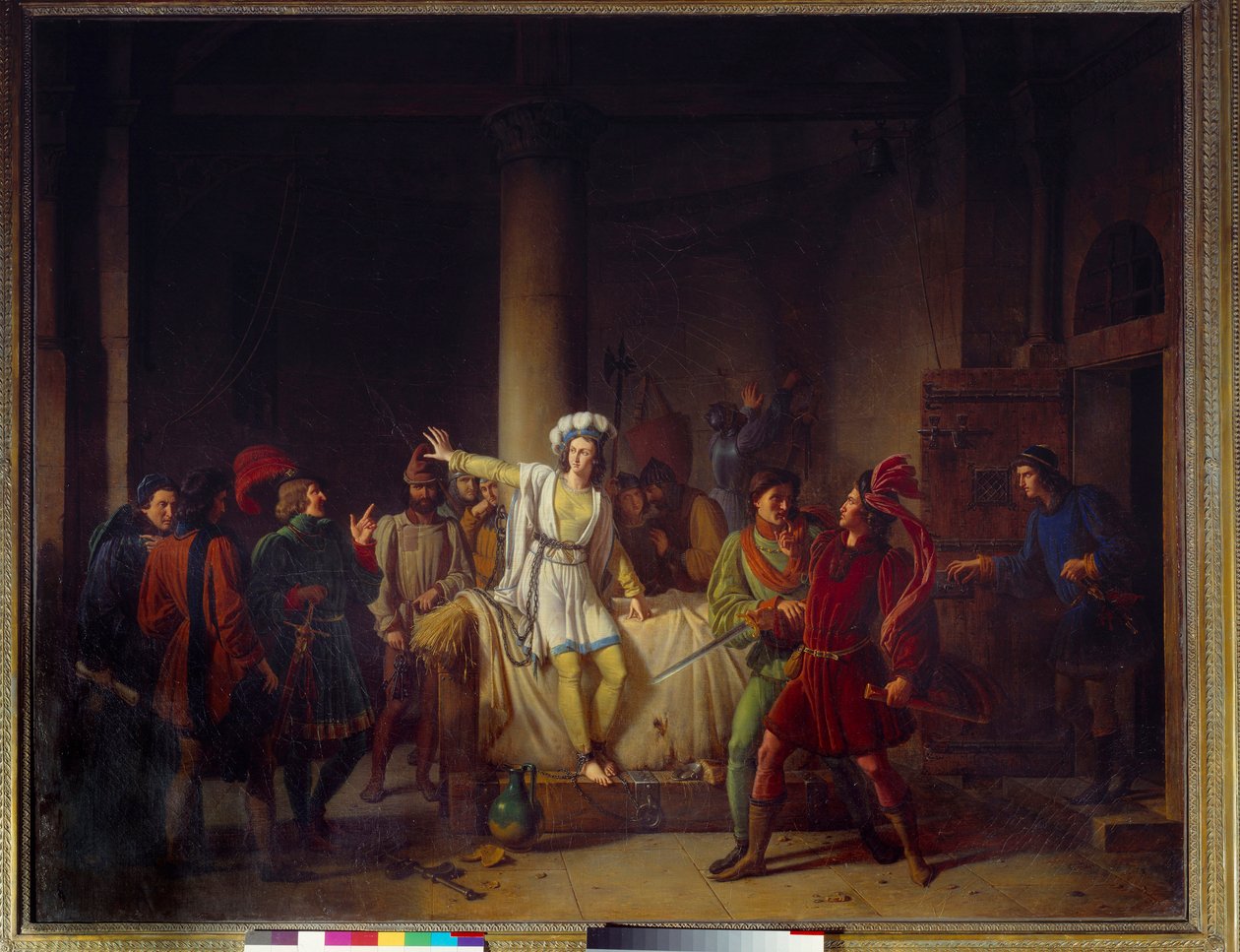 Joan of Arc in Her Prison in Rouen by Pierre Henri Revoil