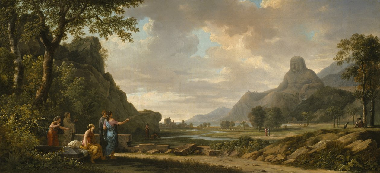 Mount Athos Carved as a Monument to Alexander the Great by Pierre Henri de Valenciennes