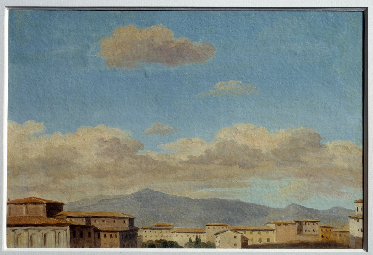 Sky Study at Quirinal (Rome). Painting by Pierre Henri De Valenciennes by Pierre Henri de Valenciennes
