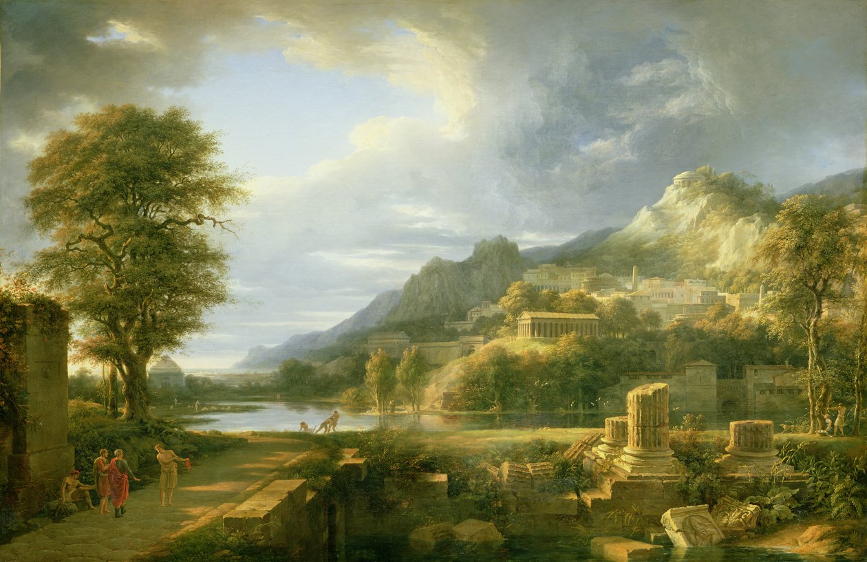 The Ancient Town of Agrigentum, 1787 by Pierre Henri de Valenciennes