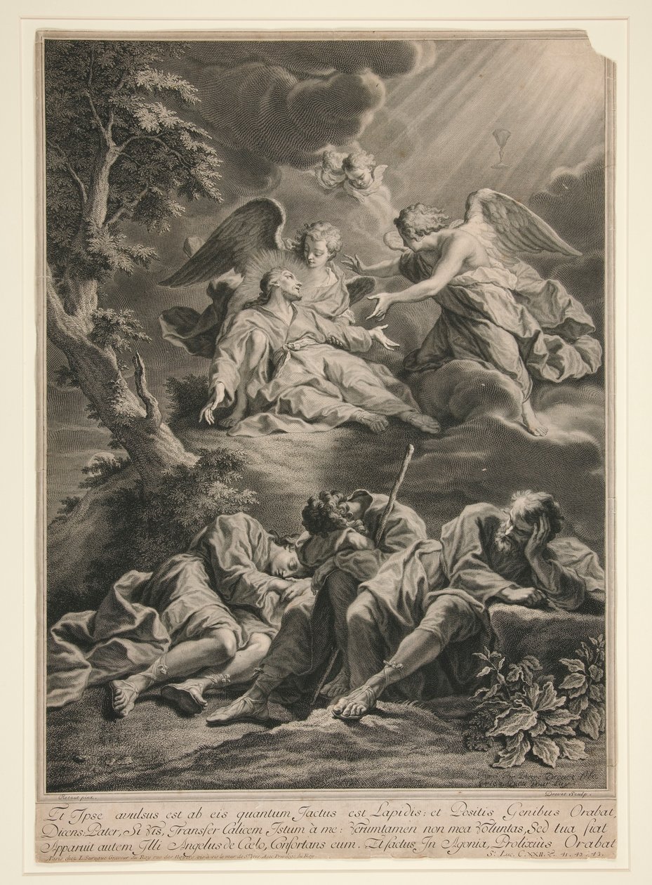 Christ on the Mount of Olives by Pierre Imbert Drevet
