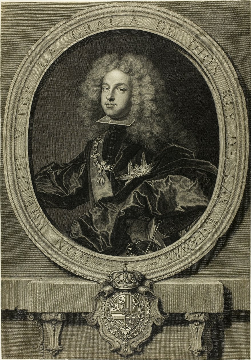Portrait of Philippe V, King of Spain by Pierre Imbert Drevet