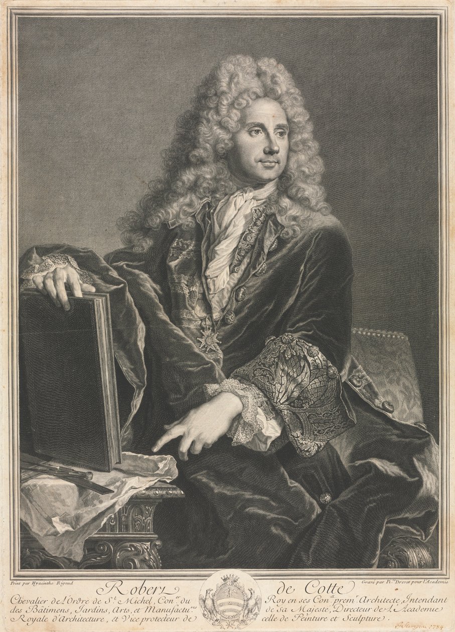 Robert de Cotte by Pierre Imbert Drevet