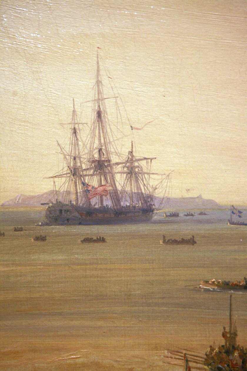 Battle of Grand Port, August 23, 1810 by Pierre Julien Gilbert