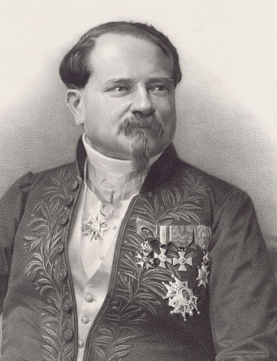 Portrait of the Composer Jean-Georges Kastner 1810-1867, 1866 by Pierre Lanith Petit