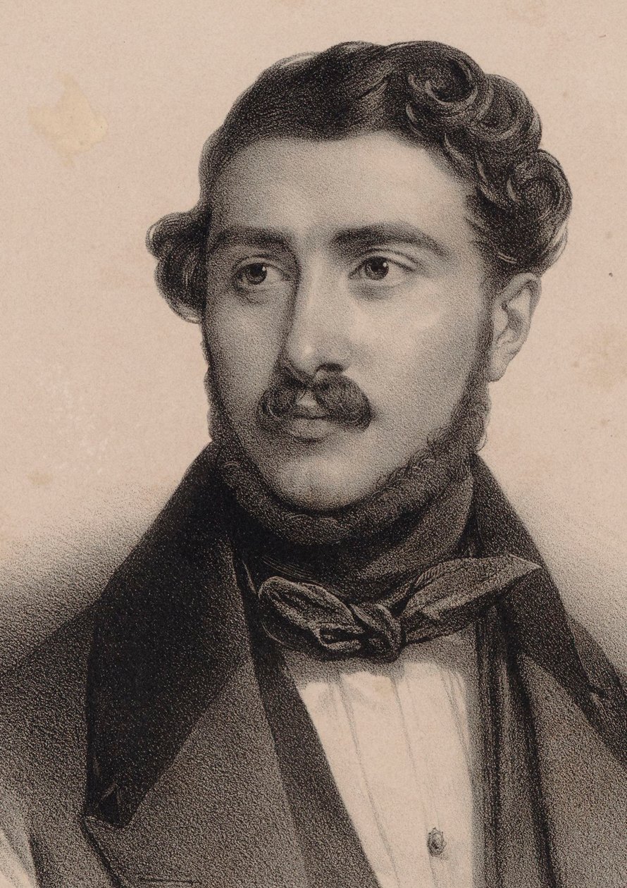 Portrait of Théodore Labarre by Pierre Louis Henri Grevedon