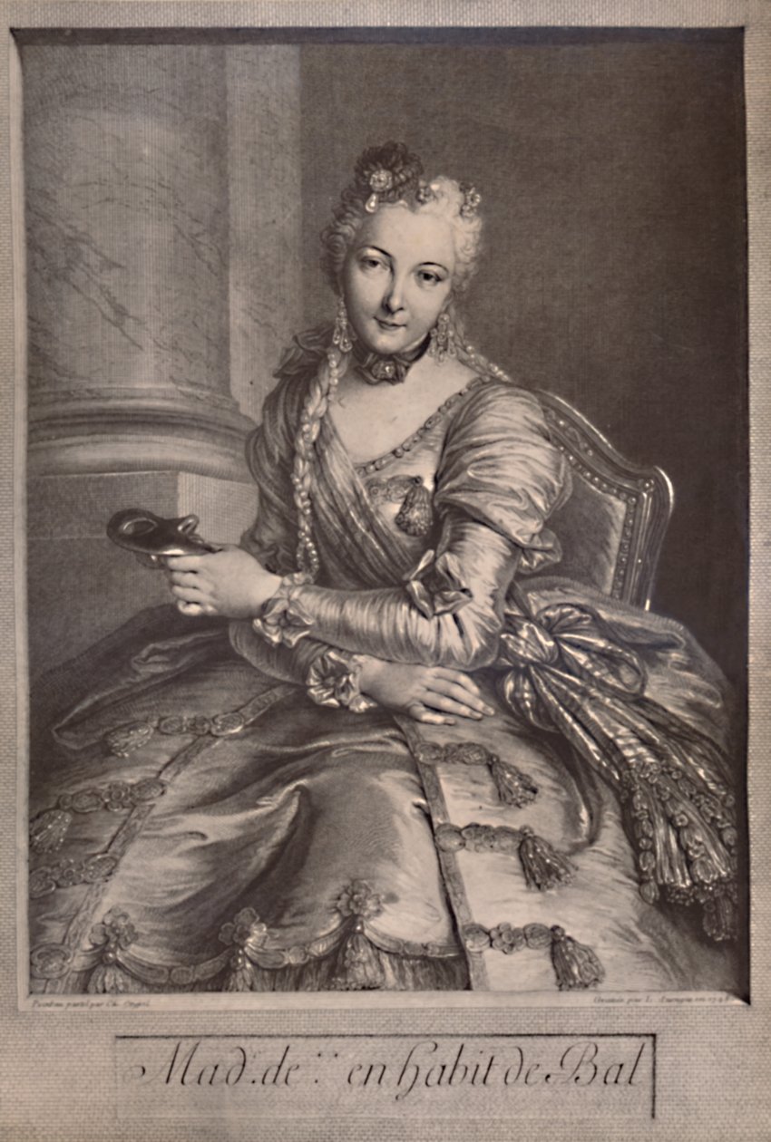 Madame de Pompadour, mistress of King Louis XV of France, 18th century 1894 by Pierre Louis de Surugue
