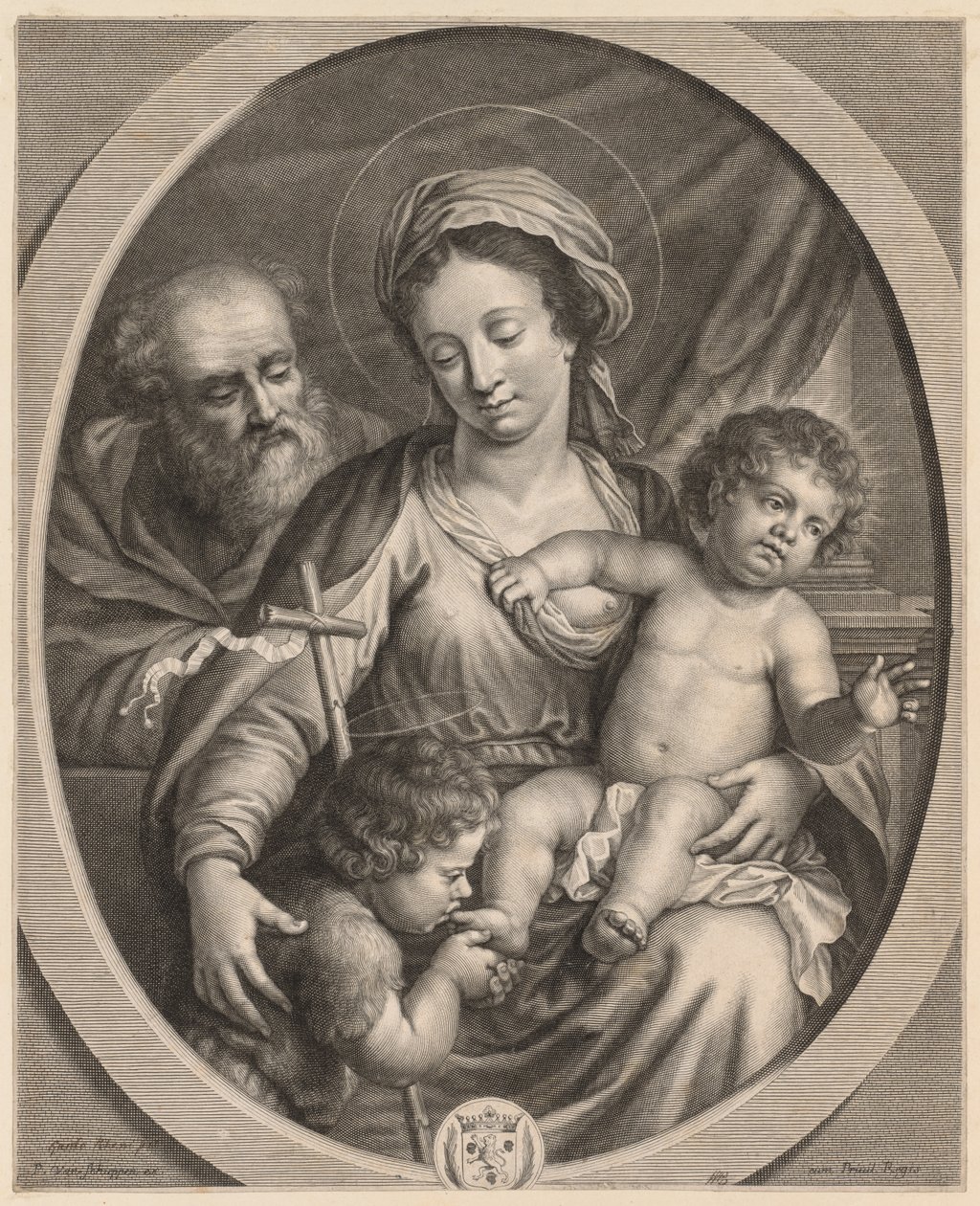 Holy Family and St. John by Pierre Louis van Schuppen