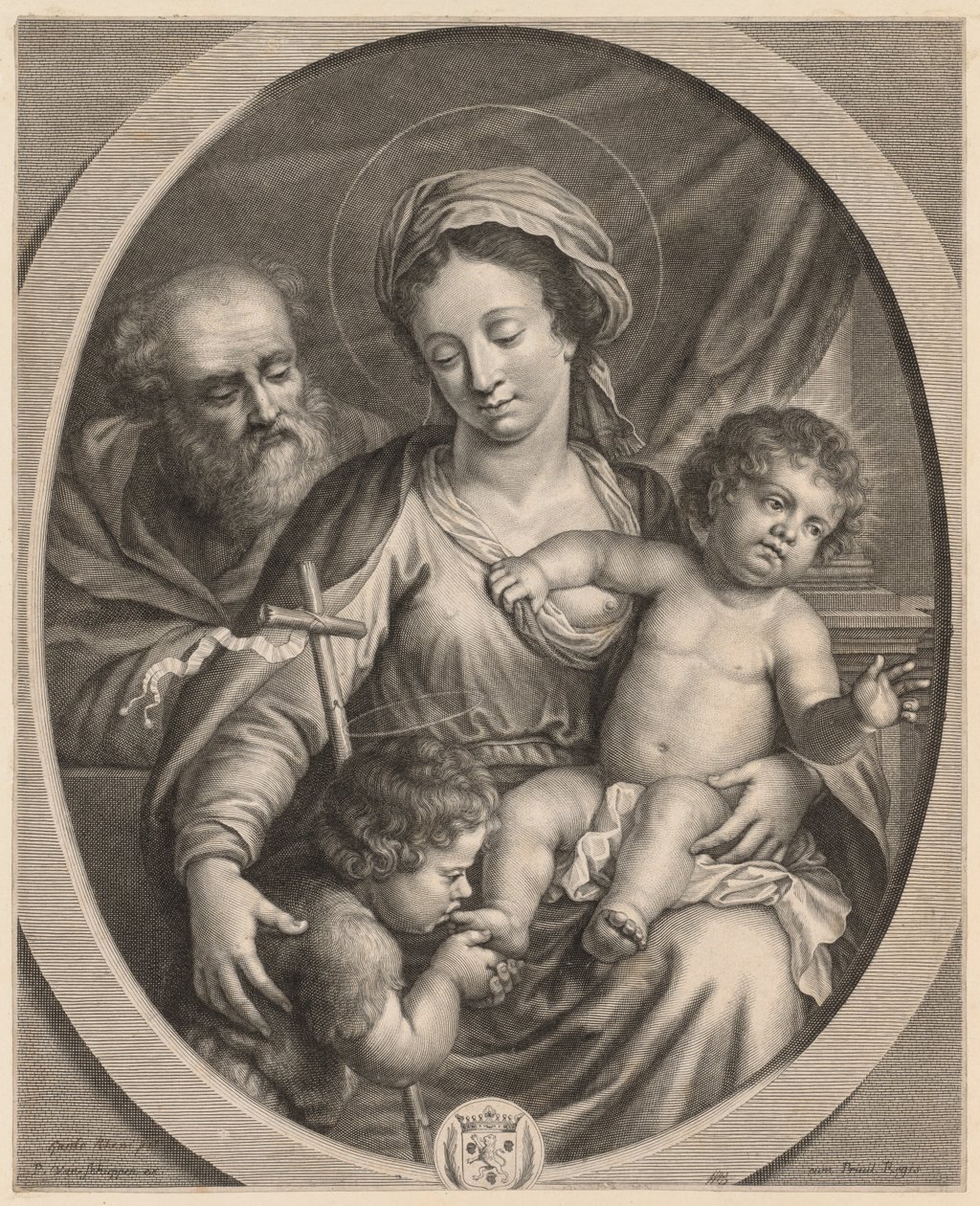 Holy Family and Saint John by Pierre Louis van Schuppen