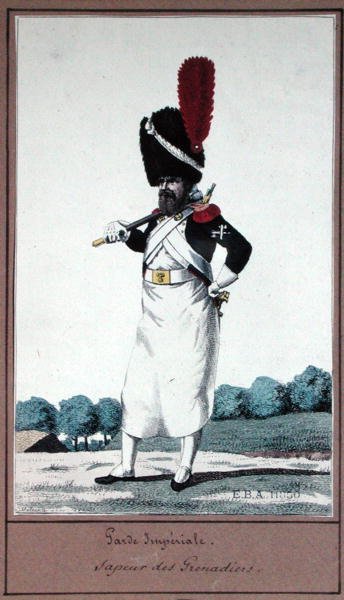 The Imperial Guard, Sapper of the Grenadiers by Pierre Maleuvre