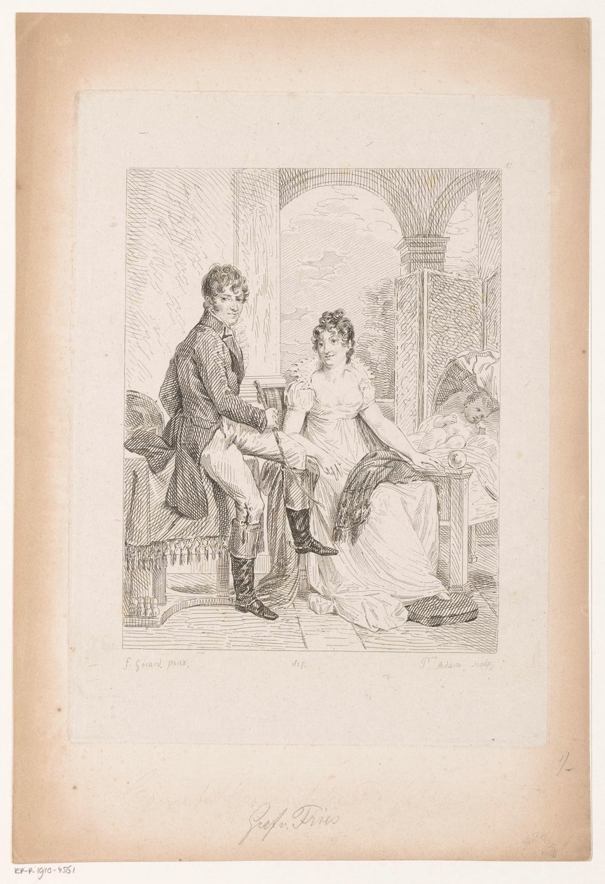 Portrait of Moritz von Fries and His Wife by Pierre Michel Adam