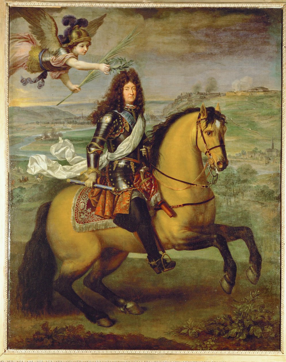 Louis XIV on Horseback, Crowned by Victory by Pierre Mignard